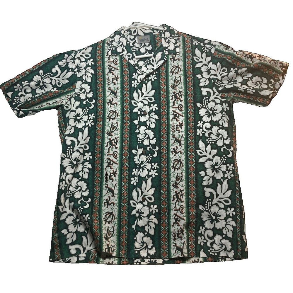 Hawaiian Shirt Royal Creations Size M Made In Hawaii Aloha Shirt EUC Vintage